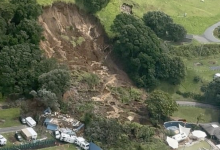 Крупный оползень произошел в Новой Зеландии (ВИДЕО)