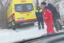 Скорая помощь вылетела в кювет в Караганде (ВИДЕО)