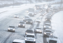 Автомобилисты застряли в пробке на трассе в Нижегородской области