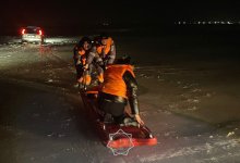 Автомобиль провалился под лед в Алматинской области (ВИДЕО)