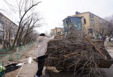 Активисты "Жастар Рухы" подключились к ликвидации непогоды в Конаеве
