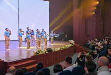 Отчетный концерт студии "Жас сарбаз" имени Нургисы Тлендиева состоялся в Астане