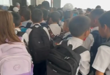 Давка произошла в школе в Актау (ВИДЕО)