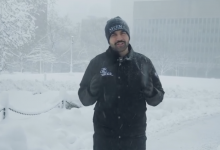 Игра в снежки рассорила мэра Нью-Йорка и полицейских (ВИДЕО)