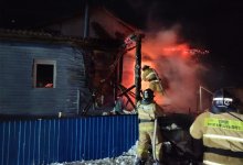 Огонь охватил частный дом в Акмолинской области