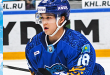 "Барыс" уступил "Адмиралу" в последнем домашнем матче сезона КХЛ