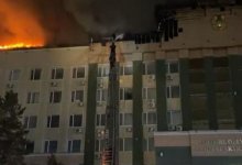 Пожар на крыше акимата в Актобе: названа предварительная причина
