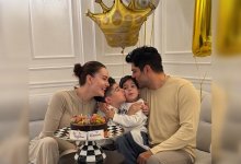 Звезды сериала “Королек – птичка певчая” показали, как отметили день рождения сына