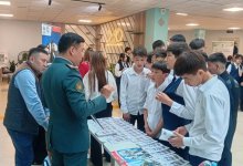 Представители Нацгвардии приняли участие в ярмарке профессий в школе-лицее в Алматы