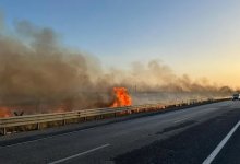 Возгорание произошло на участке автотрассы Кызылорда – граница РФ