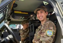 Один день в воинской части: студенты познакомились с бытом и службой военнослужащих в Астане