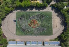 Голубь как символ мира: 6500 школьников выстроились в единую композицию в Алматы