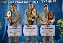Республиканский турнир "Жас сарбаз барысы" посвятили Дню защитника Отечества