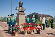 Церемония в честь подвига Кошкарбаева прошла в Акмолинской области