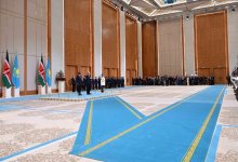 Во Дворце Независимости прошла церемония встречи президента Кении