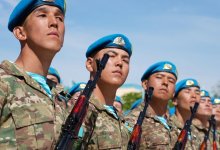 Солдаты СГО приняли военную присягу в Астане и Алматы