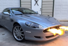 На аукцион выставили Aston Martin DB9 с огнеметами как у Джеймса Бонда