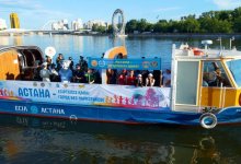 Теплоход с оркестром прошел по Есиль в рамках антинаркотической акции в Астане