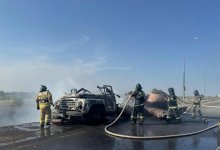 Газовоз сгорел в Астане