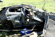 Автомобиль с казахстанцами перевернулся в России