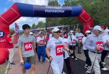 Партия ОСДП провела "Марафон свободы" в столичном Триатлон-парке