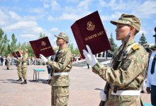 185 новобранцев Нацгвардии приняли военную присягу в Астане