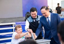 В Таразе заложили капсулу в основание будущего Центра инклюзивного спорта