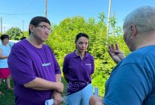 Разговор начинается с села: кандидаты от “Әділет” встретились с жителями Есильского района