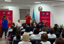 Кандидаты от ОСДП встретились с коллективом поликлиники в Астане