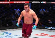 Казахстанец завершил бой за секунду до гонга и заработал бонус UFC