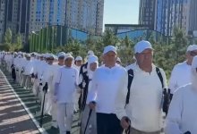 Утреннюю тренировку с представителями старшего поколения провели кандидаты НПК