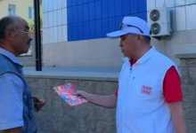 НПК провела агитационную встречу в торговом доме "Жибек жолы" в Балхаше