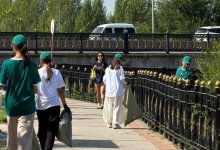 Экологическую акцию с молодежью провели кандидаты "Ауыл" в Акмолинской области