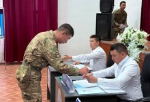 Военнослужащие Нацгвардии в Кокшетау проголосовали на выборах в Курултай