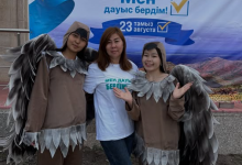 Улар стал символом выборов на участке в Улытау