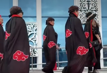Женщины в плащах "Акацуки" проголосовали в Караганде (ВИДЕО)