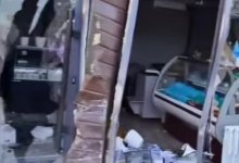 Автомобиль на скорости врезался в социальный павильон в Балхаше (ВИДЕО)