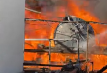 Два резервуара с 120 тоннами нефтепродуктов загорелись в Кызылорде (ВИДЕО)
