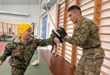 "Жас Бүркіт": как школьники знакомятся с военной службой в столичной бригаде Нацгвардии