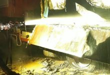 Колеса грузовика загорелись в Северном Казахстане