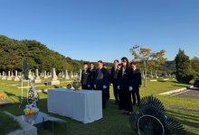 Глава Минкульта Казахстана посетил мемориальный комплекс генерала Хон Бом До