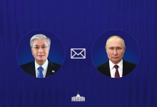 Токаев направил поздравительную телеграмму Путину