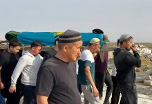 В Мангистау простились с погибшими на Каспии военнослужащими