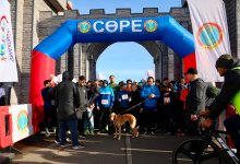 Казахская тазы впервые пробежала марафон