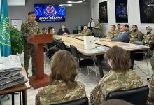 Курсантам клуба “Жас бүркіт” в Костанае рассказали о военной службе