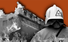 Торговый павильон сгорел дотла на Левом берегу в Астане