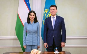 Ерлан Карин встретился с Саидой Мирзиеевой