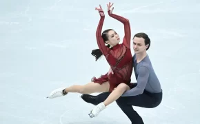 Казахстанская пара в танцах на льду снялась с Мемориала Дениса Тена