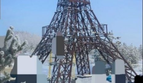 Мужчина упал с Эйфелевой башни и попал к врачам в России