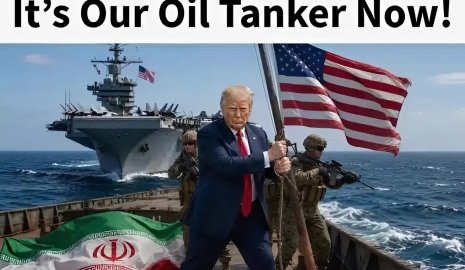 Трамп показал "захват" иранского танкера на ИИ-картинке